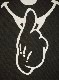 Secret Mouse Gold Line Long T-shirt Black