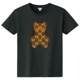 Monogram Bear Brown Color T-shirt Black