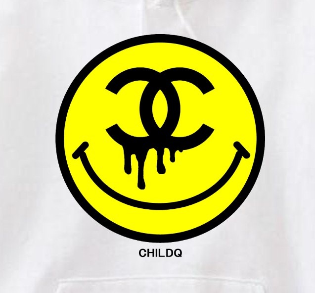One Eye Smiley Hoodie White