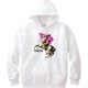 Napoleon Vivid Pink Monogram Hoodie White