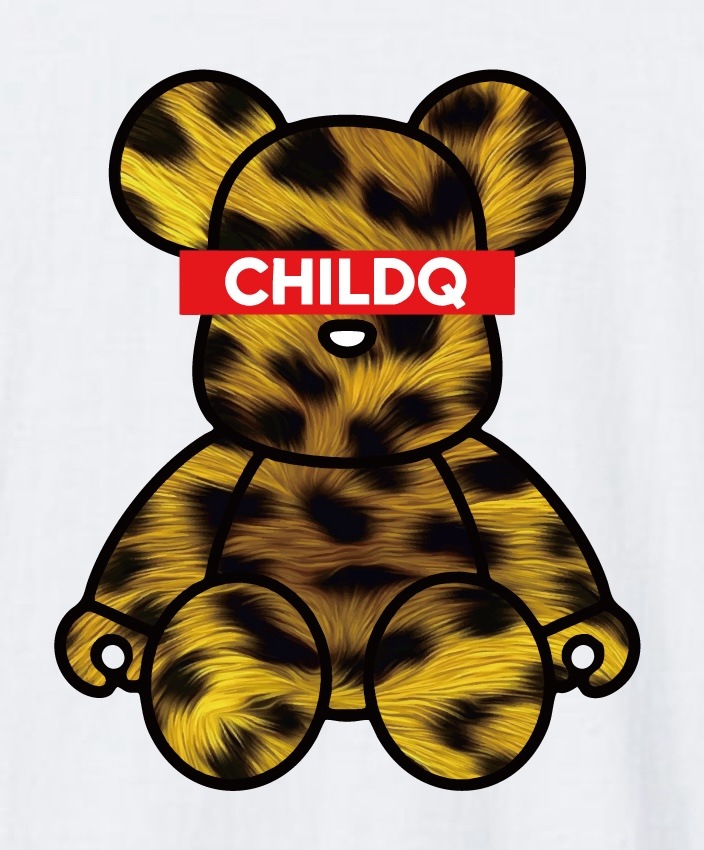 Bear Animal print yellow T-shirt White