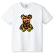 Bear Animal print yellow T-shirt White
