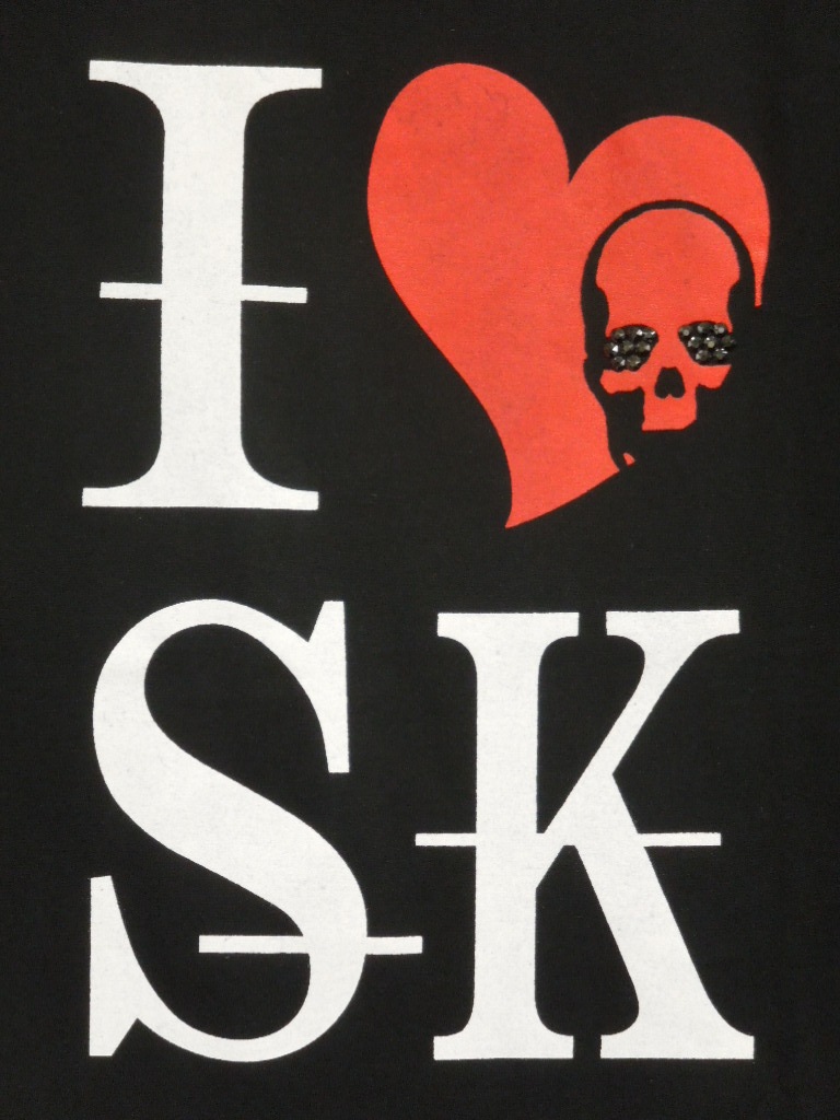 I Love SK Swarovski T-shirt Black