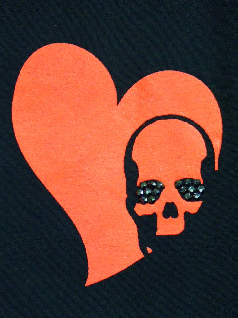 I Love SK Swarovski T-shirt Black