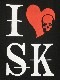 I Love SK Swarovski T-shirt Black