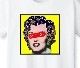 Marilyn Art T-shirt White x ��ellow