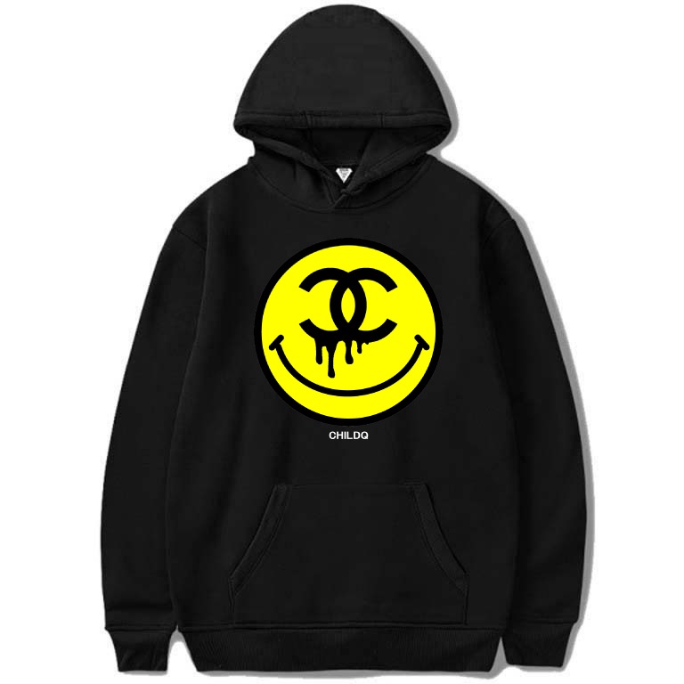 One Eye Smiley Hoodie Black