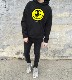 One Eye Smiley Hoodie Black