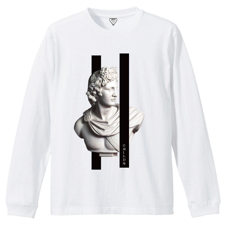 Rome Bronze Black Line Tshirt White