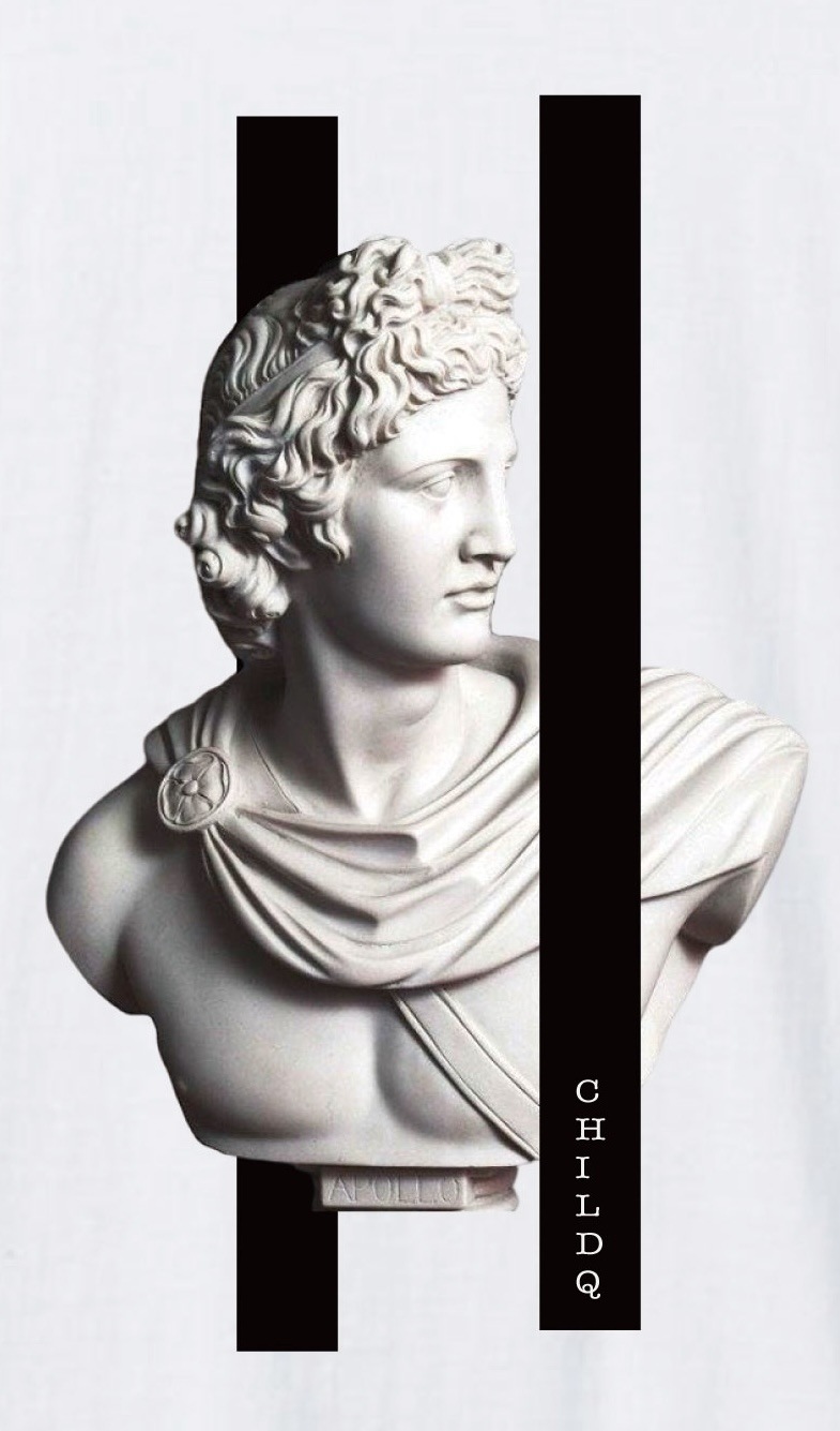 Rome Bronze Black Line Tshirt White