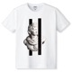 Rome Bronze Black Line Tshirt White