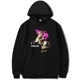 Napoleon Vivid Pink Monogram Hoodie Black