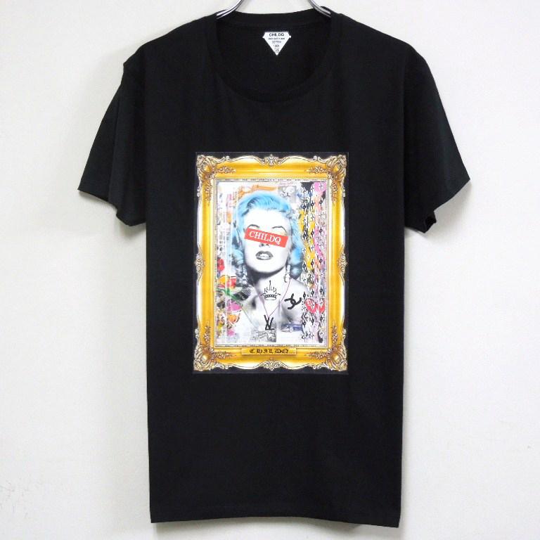 Art work Marilyn T-shirt Black