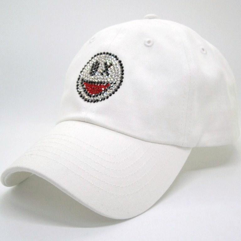 Smarry Swarovski Cotton Low Cap White