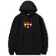 Triple cross swarovski Hoodie Black