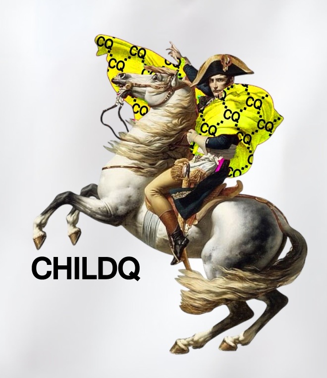 Napoleon Yellow Monogram Hoodie White