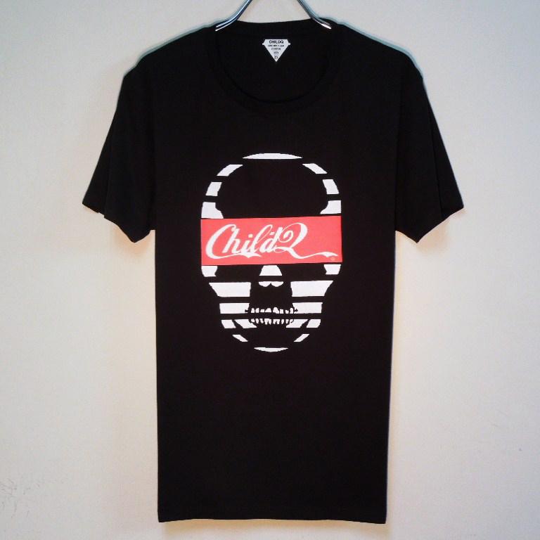 Skull font T-shirt Black