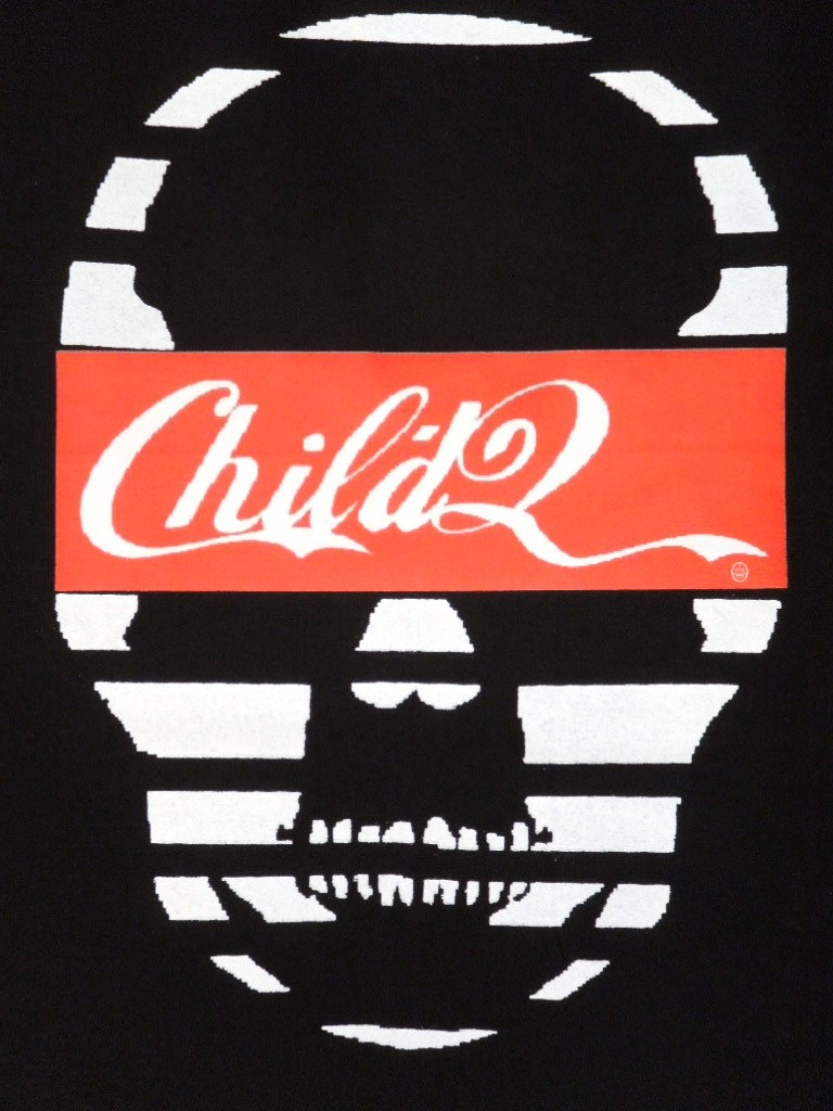 Skull font T-shirt Black