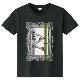 Art Green Red Line T-shirt Black