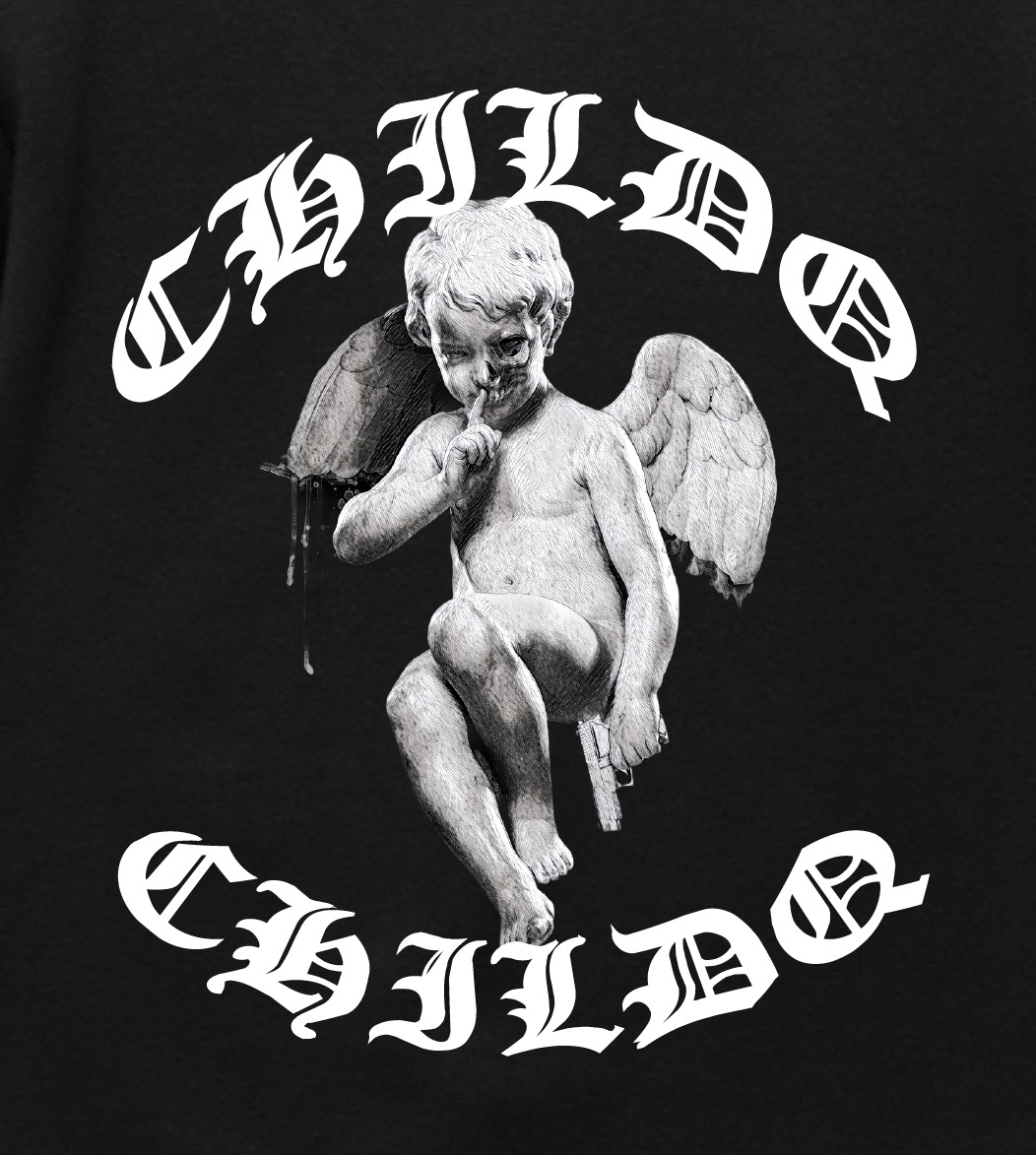 Angel Stone Sweat Black