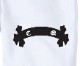 Triple cross swarovski pants White