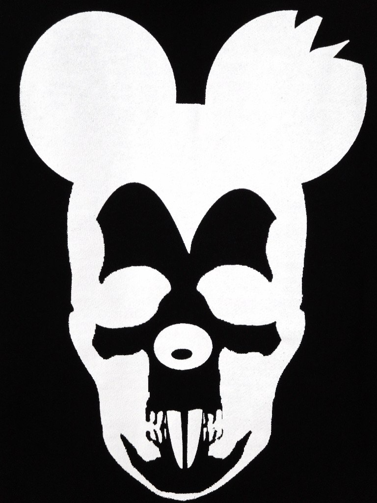 Skull Mouse  Zip up��Parker Black