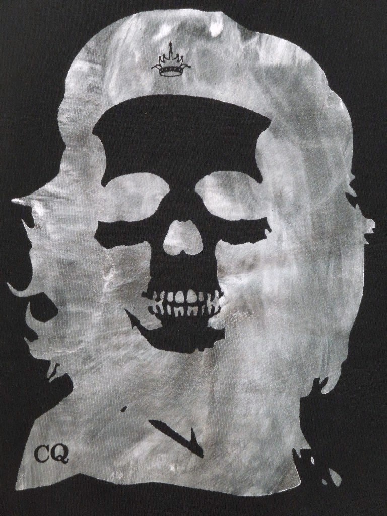 Skull Guevara Zip up Parker Black
