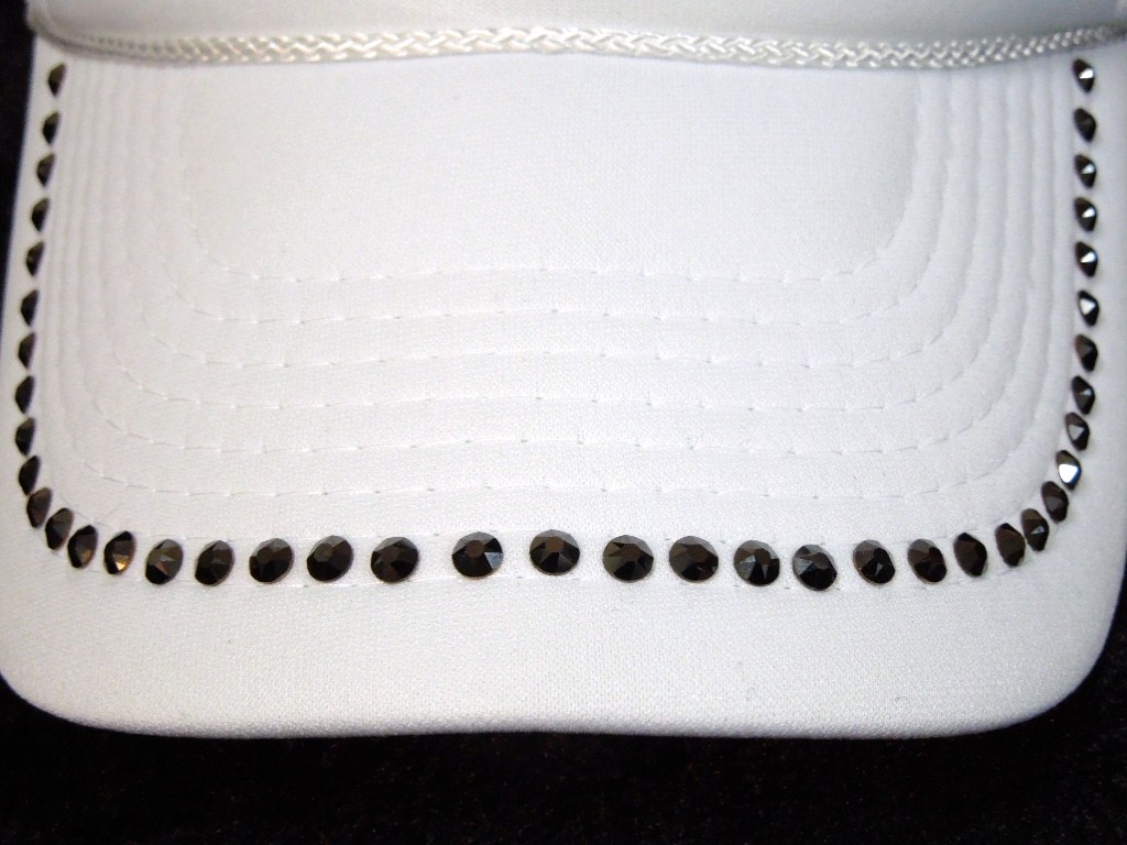 Parody Melting Swarovski Full Custom Cap White
