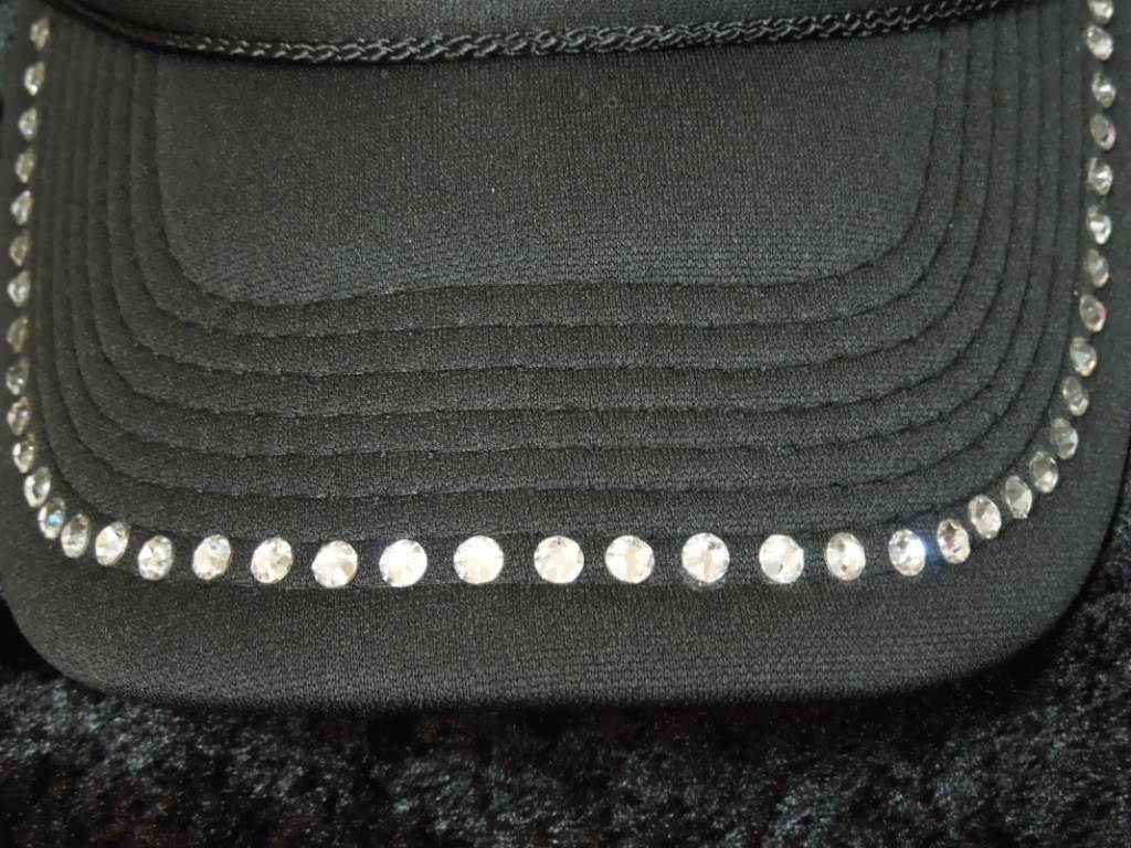Parody Melting Swarovski Full Custom Cap Black