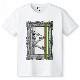Art Green Red Line T-shirt White