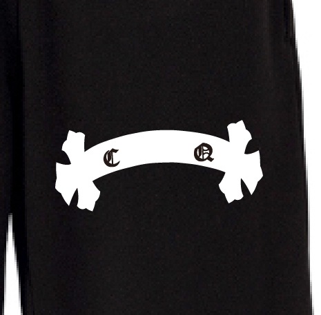 Triple cross swarovski pants Black