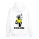 Roman Statue Smiley Hoodie White