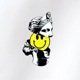 Roman Statue Smiley Hoodie White