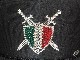 Sword shield emblem Swarovski cap Black & Italy color