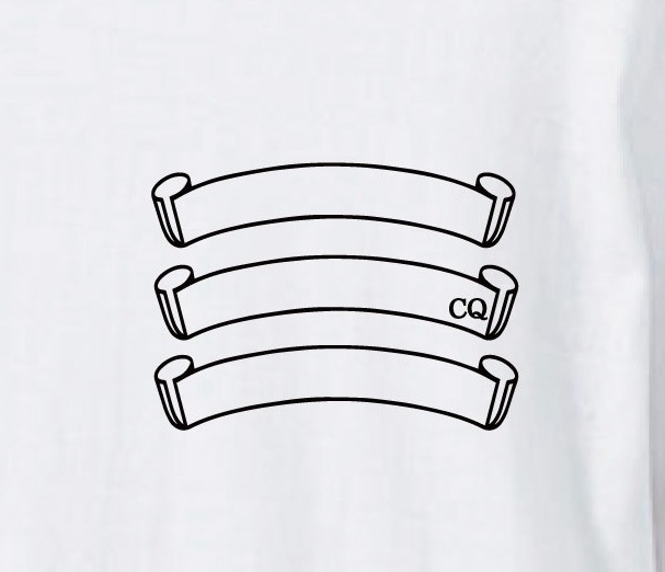 Three Star Black T-shirt White