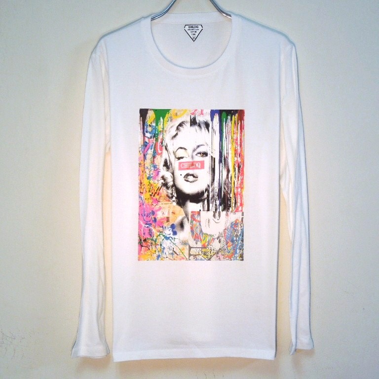 Art work Swarovski Long T-shirt White