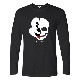 Half Skull Long T-shirt Black