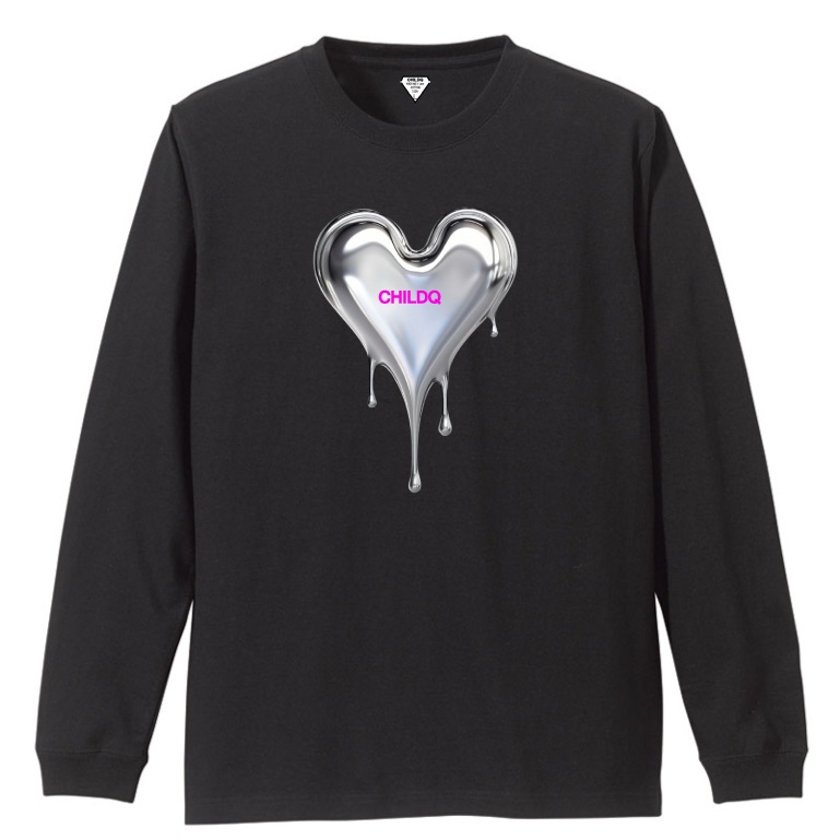 Metal Heart T-shirt Black