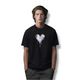 Metal Heart T-shirt Black