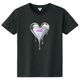 Metal Heart T-shirt Black