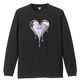 Metal Heart T-shirt Black