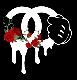 Parody One Hand Flower Swarovski Black Parka