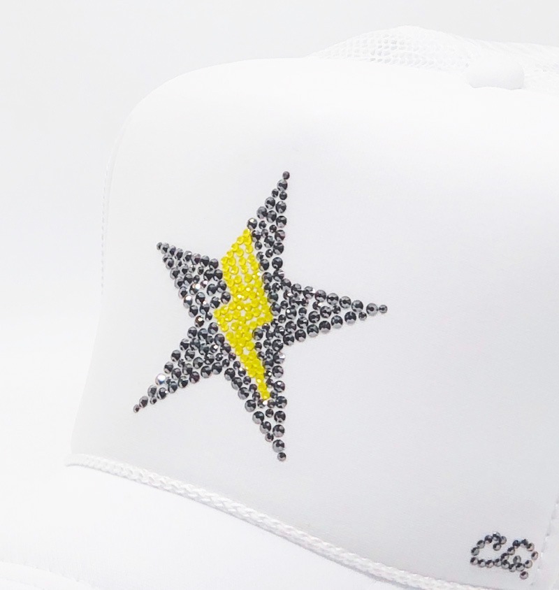 Stsr Thunder swarovski cap White