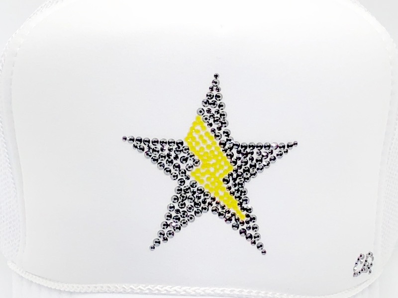 Stsr Thunder swarovski cap White
