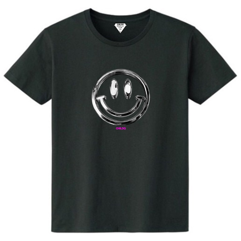 Metal Smiley T-shirt Black