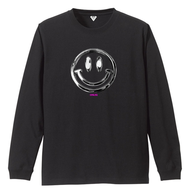 Metal Smiley T-shirt Black