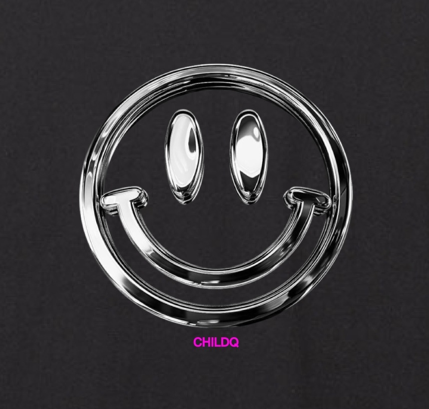 Metal Smiley T-shirt Black