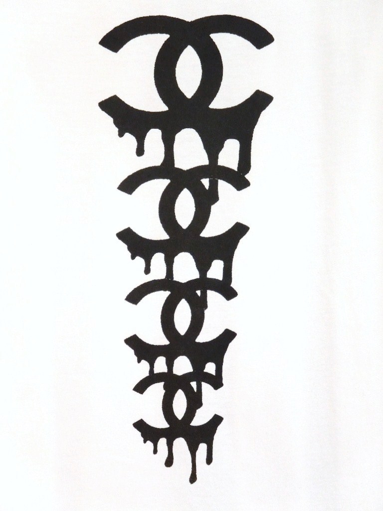 Parody Melt 4 Pattern Long T Shirt White