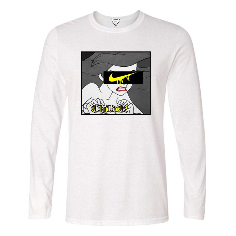 Pop Art Parody Long T-shirt White