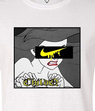 Pop Art Parody Long T-shirt White